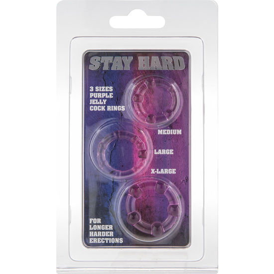SEVEN CREATIONS Set de cockrings, 3 pièces, lilas
