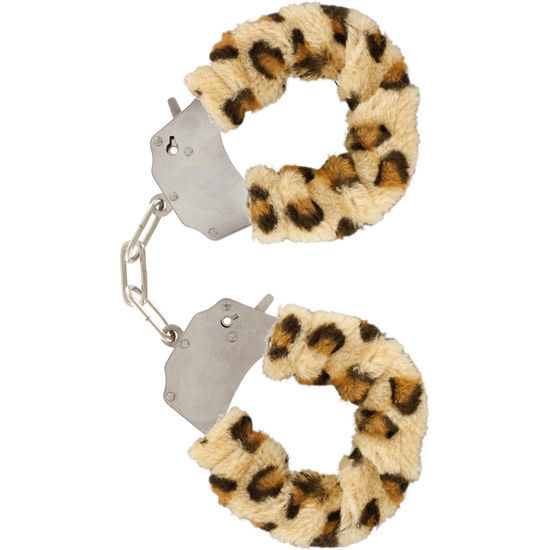 Menottes TOYJOY Furry Fun à imprimé léopard