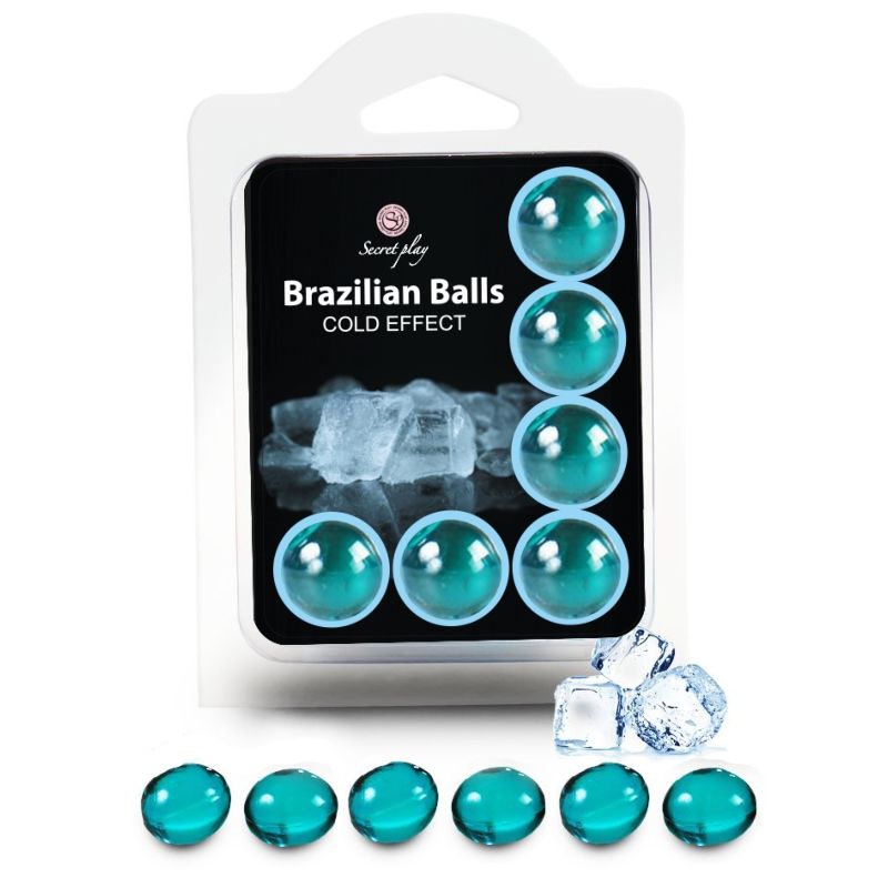 SECRETPLAY Brazilian Balls à effet rafraîchissant, 6 pièces