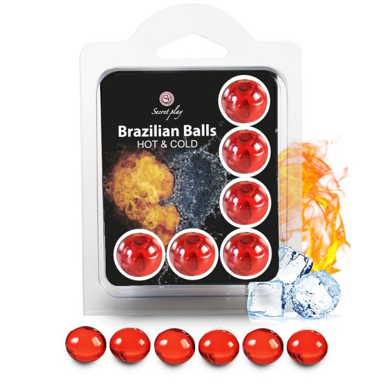 Secretplay Hot & Cold Brazilian Balls, 6 pièces