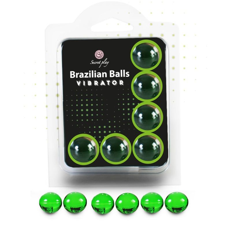 SECRETPLAY Brazilian Balls, lot de 6 billes de massage solubles