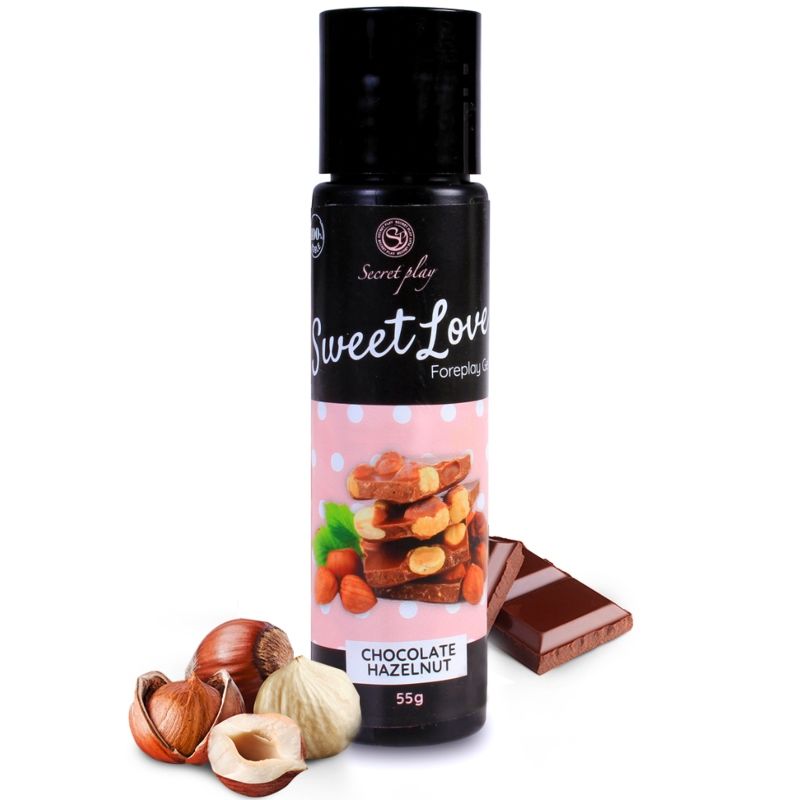 Lubrifiant Secretplay Sweet Love au goût chocolat et noisette, 60 ml