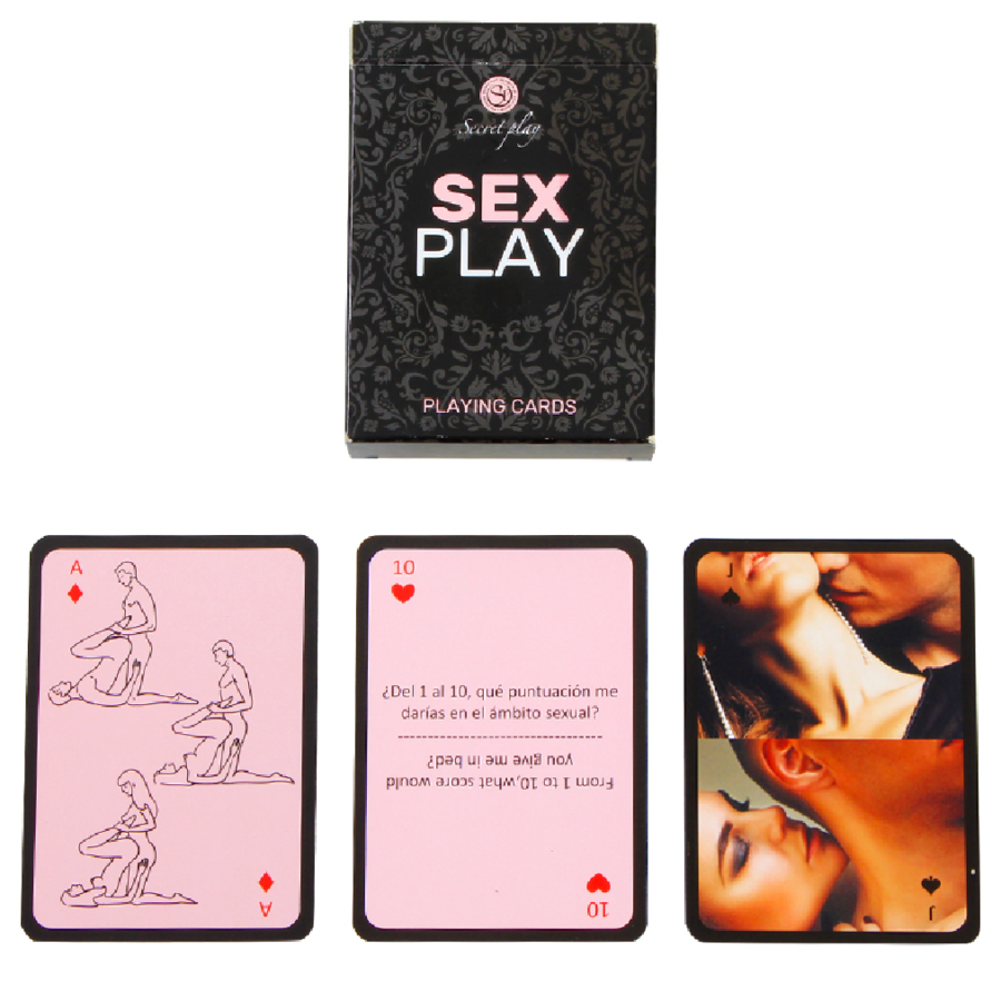 SECRETPLAY Sex Play, jeu de cartes érotique en espagnol et en anglais