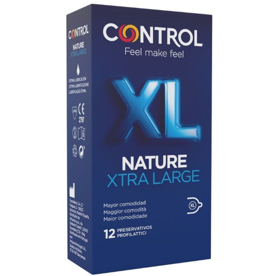 Préservatifs grande taille Control Adapta Nature XL, 12 pièces