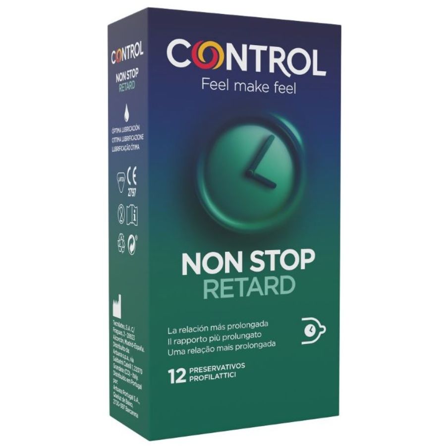 Préservatifs CONTROL NON STOP à la benzocaïne, 12 pièces