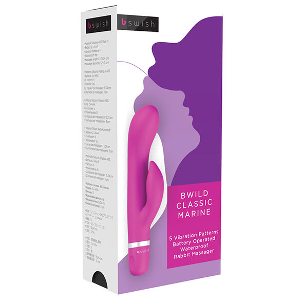 B SWISH Bwild Classic Marine, vibromasseur rabbit cerise