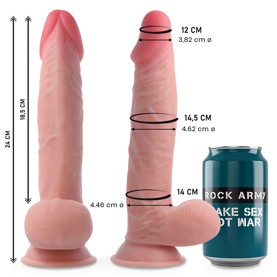 ROCK ARMY Dual Density Sherman, gode réaliste, 24 cm