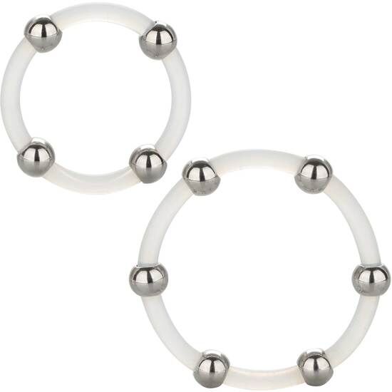 Set de cockrings CalExotics Steel Beaded sans vibration