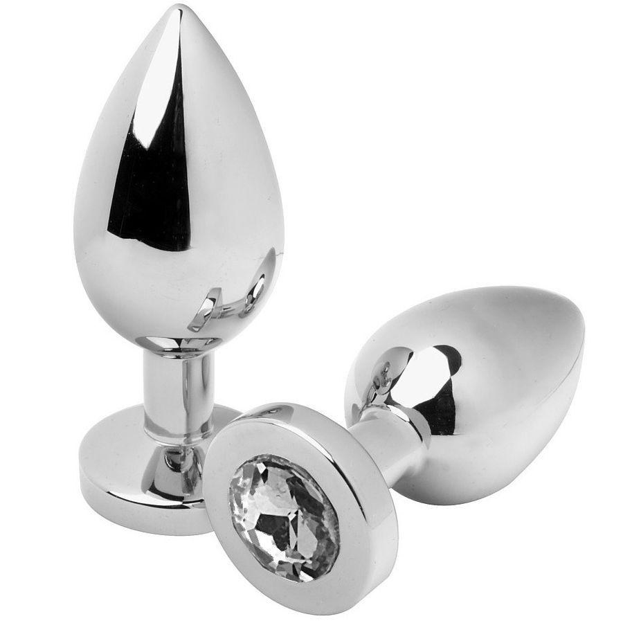 Plug anal METAL HARD Diamond en acier avec cristal