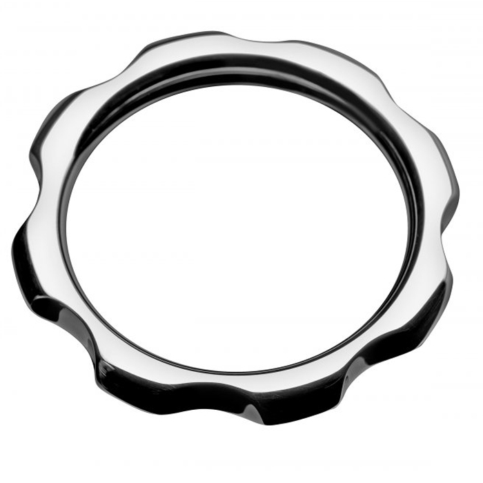 METAL HARD Anneau pénien sans vibrations en acier, 4,5 cm