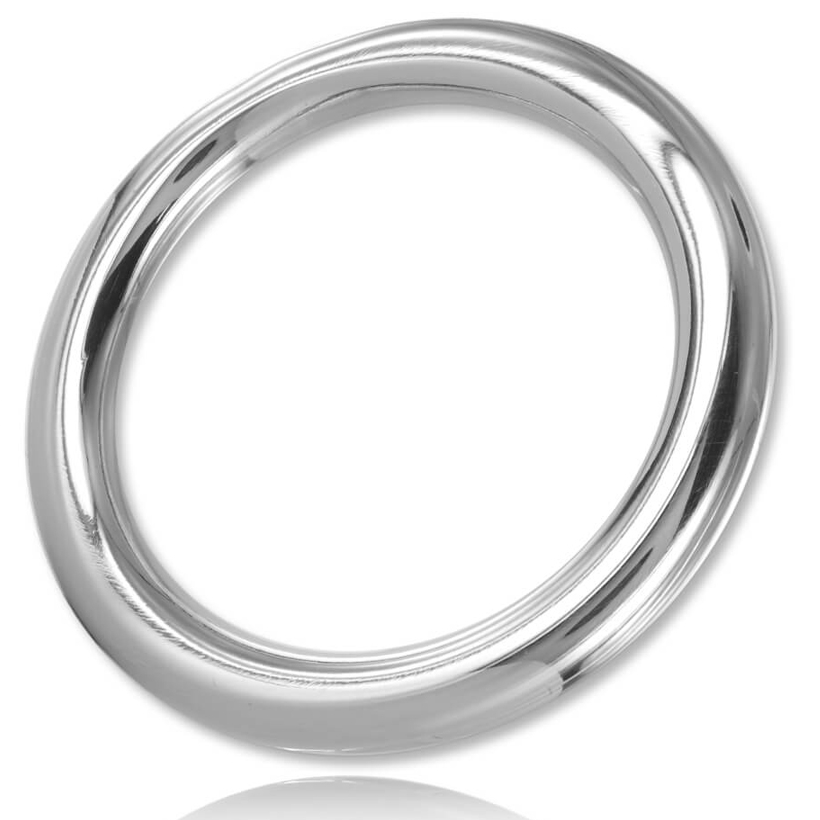 METAL HARD Anneau pénien en acier inoxydable sans vibration, en forme de C