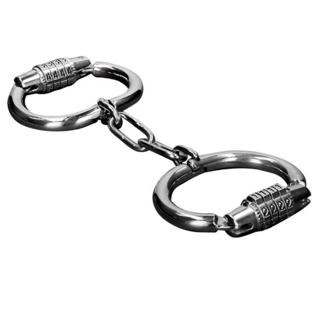 METAL HARD Menottes avec cadenas à code