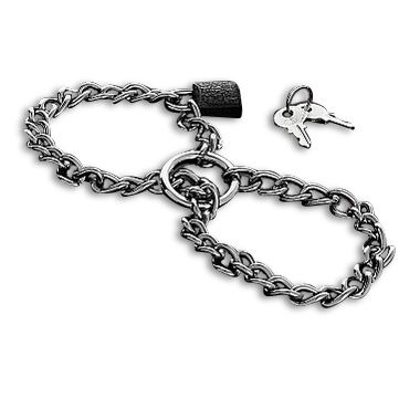 Menottes METAL HARD avec chaîne en acier inoxydable