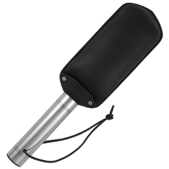 Paddle METAL HARD en cuir véritable et acier inoxydable