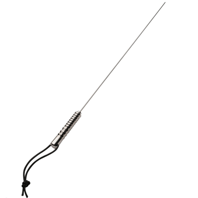 Fouet BDSM METAL HARD en acier inoxydable, 75 cm