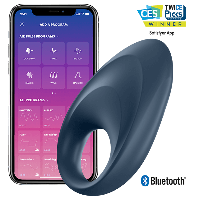 Anneau pénien vibrant Satisfyer Mighty One avec contrôle par appli