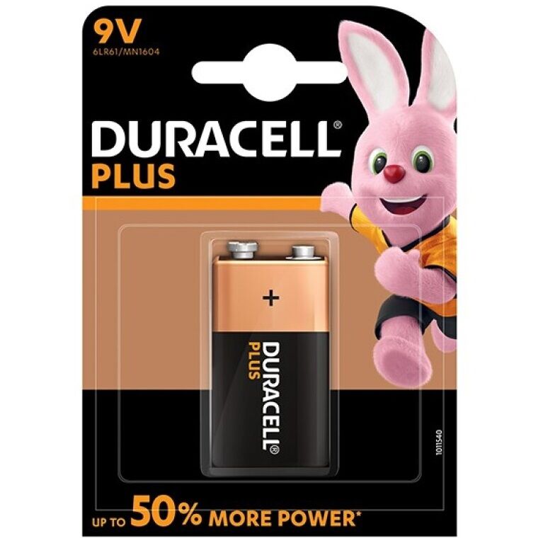 Pile alcaline 9 V longue durée pour détecteurs de fumée et télécommandes DURACELL
