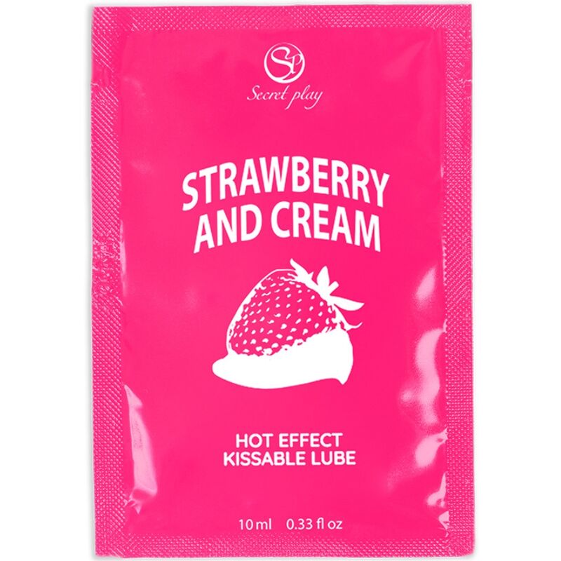 Secretplay Gel lubrifiant fraise et crème, 10 ml