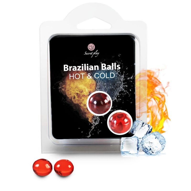 Brazilian Balls Secretplay à effet chaud et froid, 2 pièces
