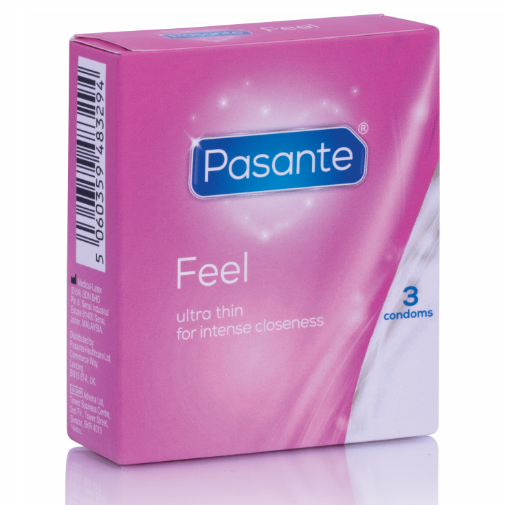 Préservatifs fins Pasante Sensitive Feel, 3 pièces