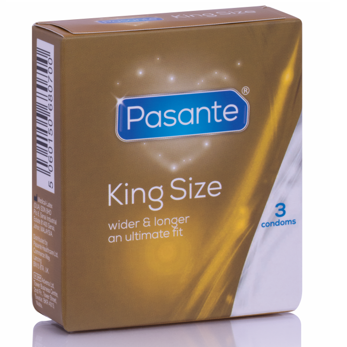 Préservatifs PASANTE King Size, 3 pièces