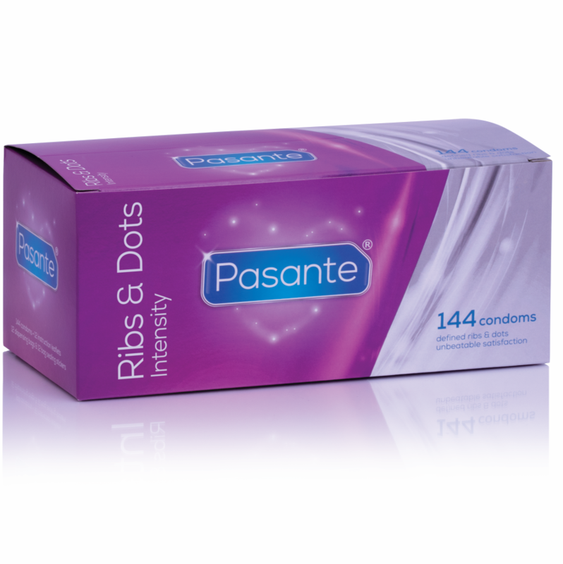 Préservatifs nervurés Pasante Ribs & Dots Intensity