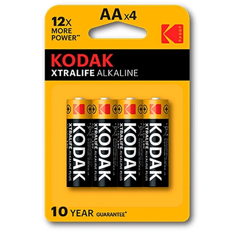 Piles alcalines AA longue durée pour appareils du quotidien et appareils électroniques KODAK