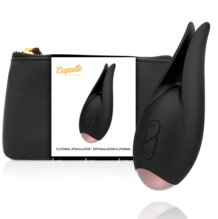 Stimulateur clitoridien Coquette Chic Desire avec fleur dorée