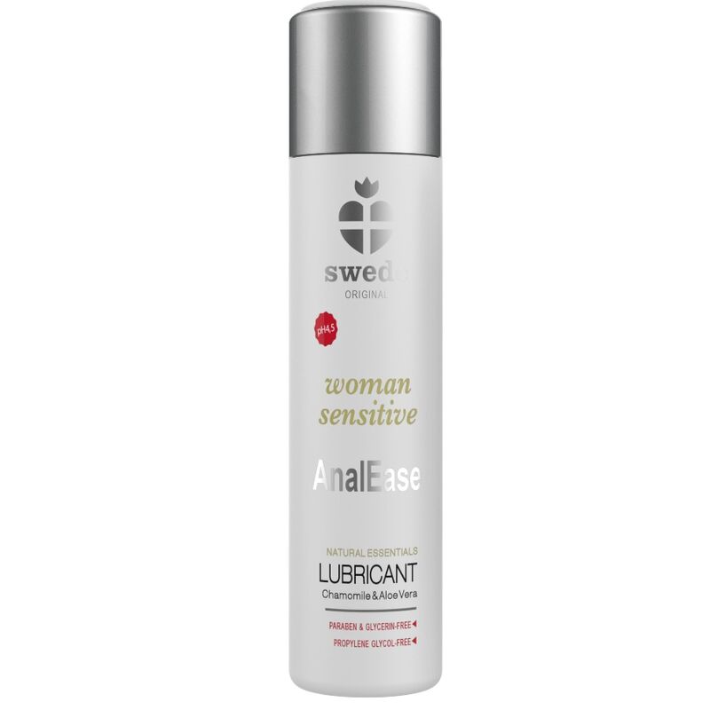 Gel lubrifiant à base d’eau SWEDE Woman Sensitive AnalEase, 120 ml