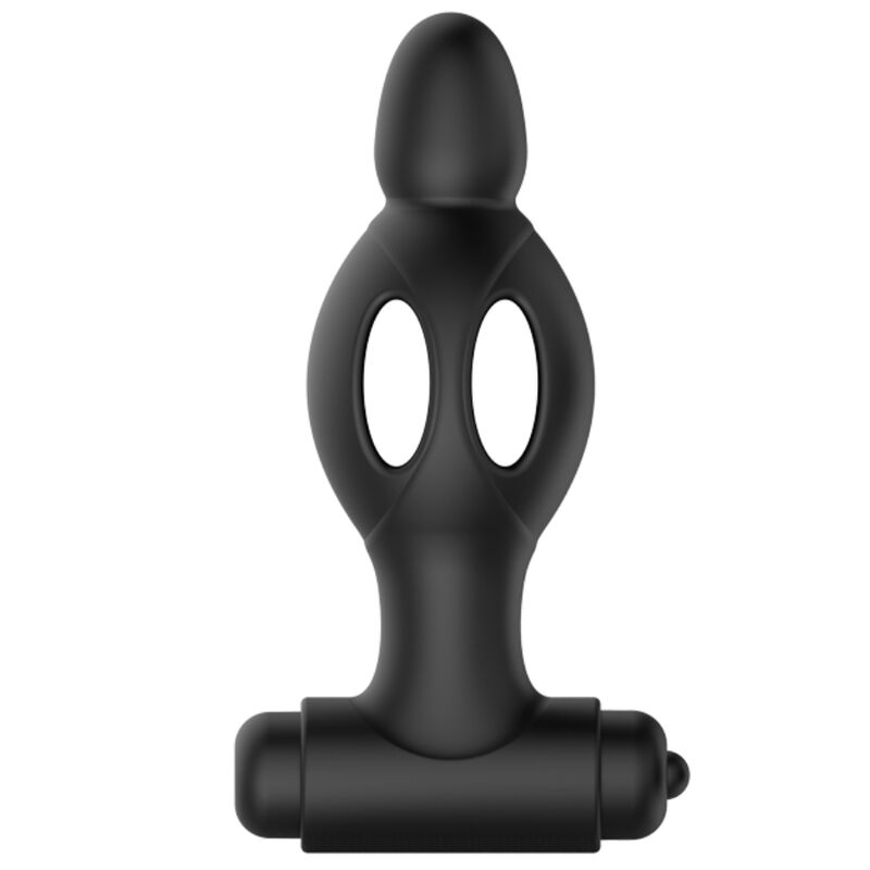 Plug anal vibrant MR PLAY en silicone, noir mat