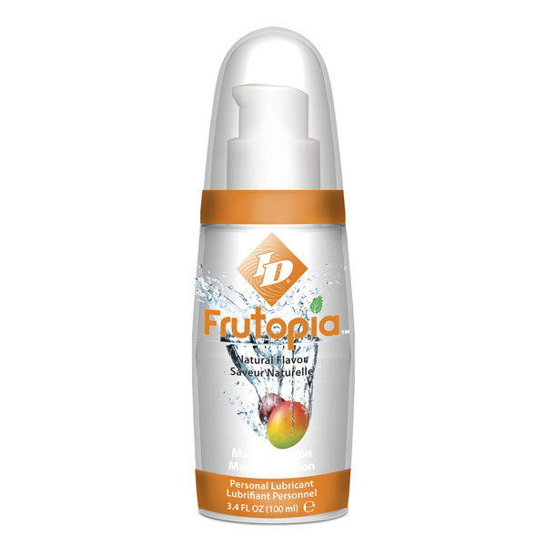 Gel lubrifiant goût mangue et fruit de la passion ID Frutopia, 100 ml