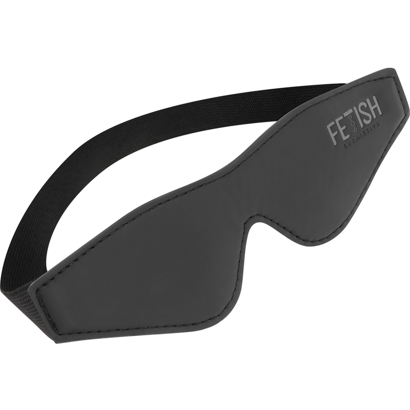 Bandeau pour les yeux Fetish Submissive en cuir vegan avec doublure en néoprène