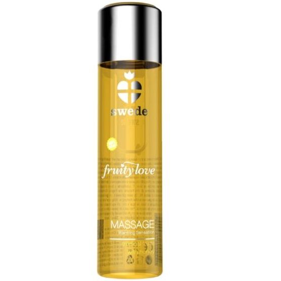 Huile de massage SWEDE Fruity Love à effet chauffant, parfum miel fruité, 60 ml