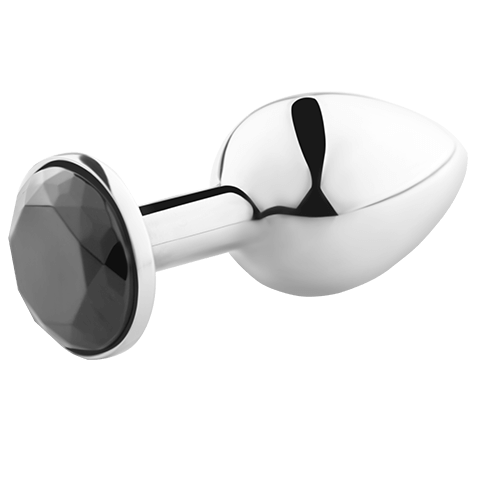 SECRETPLAY Plug anal en aluminium, noir, taille S