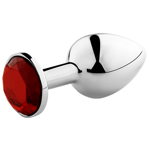Plug anal SECRETPLAY en aluminium, rouge, taille M