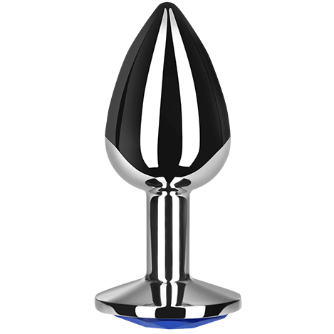 Plug anal SECRETPLAY en aluminium, bleu, taille M
