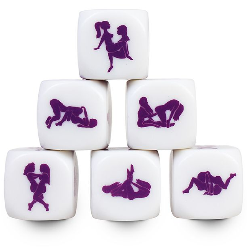 Dés érotiques Kamasutra SECRETPLAY pour couples de femmes, 25 mm