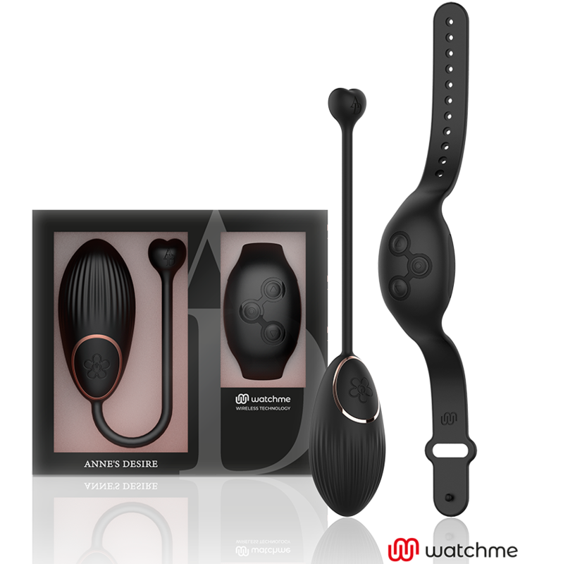Œuf vibrant ANNE'S DESIRE WATCHME avec télécommande, noir