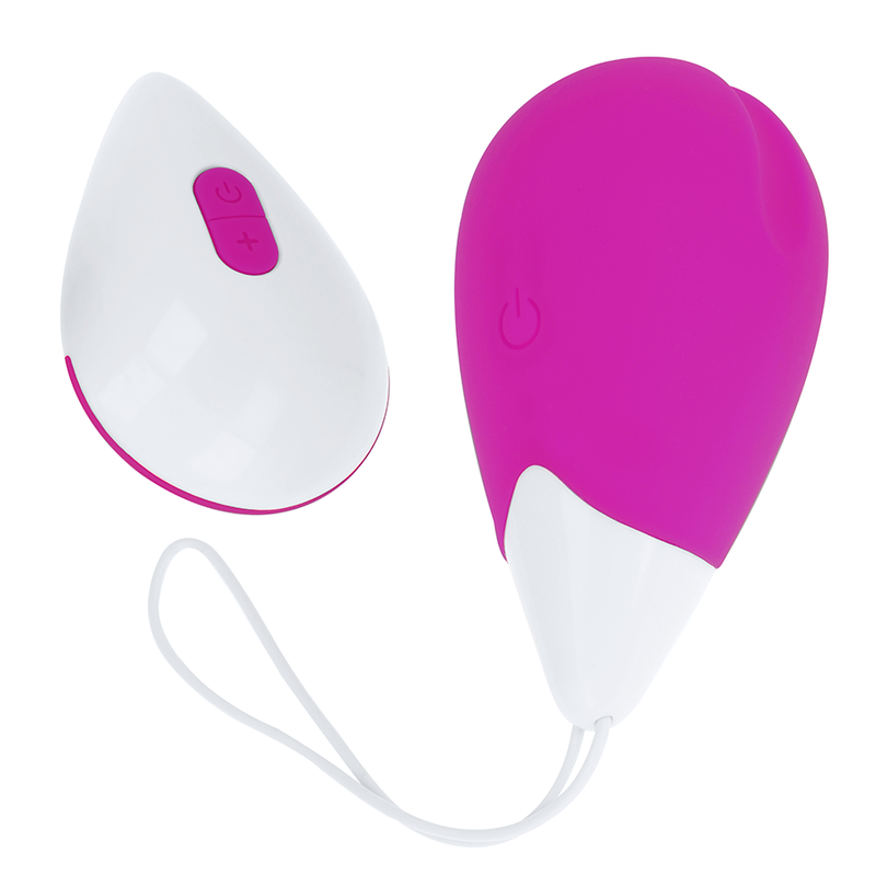 Œuf vibrant OHMAMA avec télécommande, violet et blanc