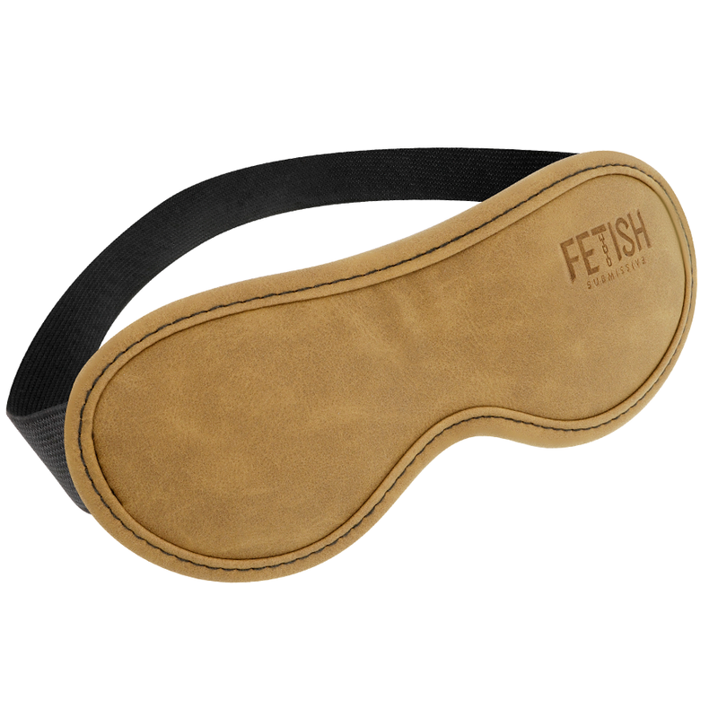 FETISH SUBMISSIVE ORIGEN Bandeau pour les yeux en cuir végan