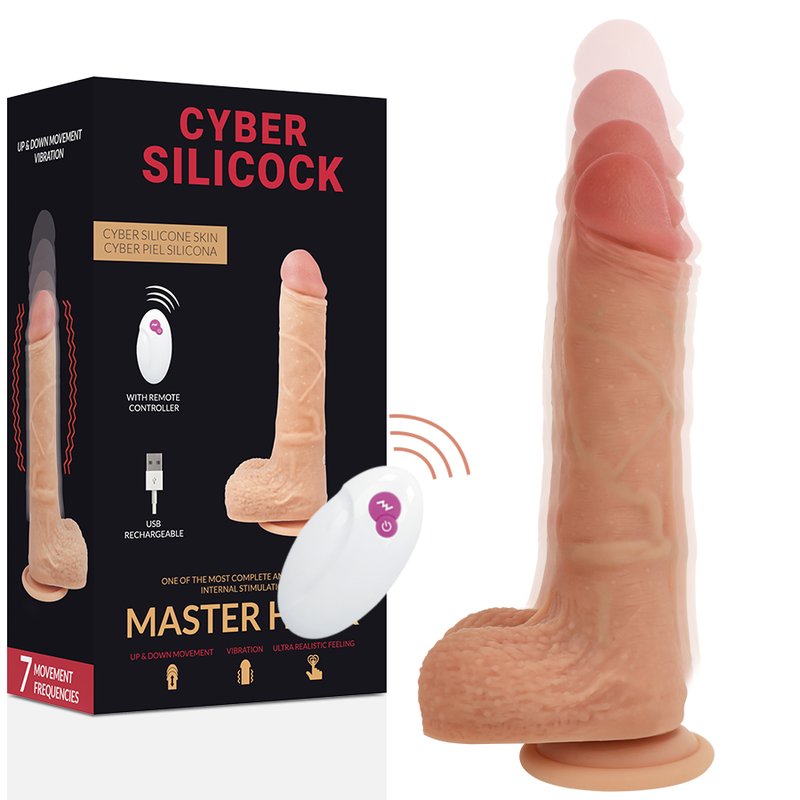 CYBER SILICOCK Master Huck, vibromasseur télécommandé