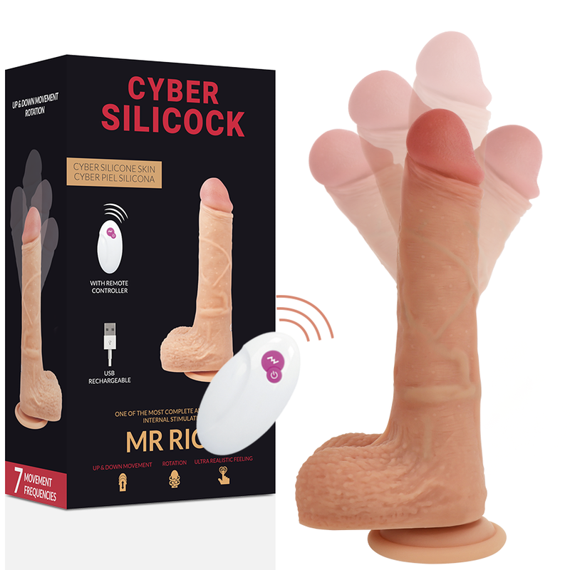 CYBER SILICOCK Mr Rick vibromasseur avec télécommande