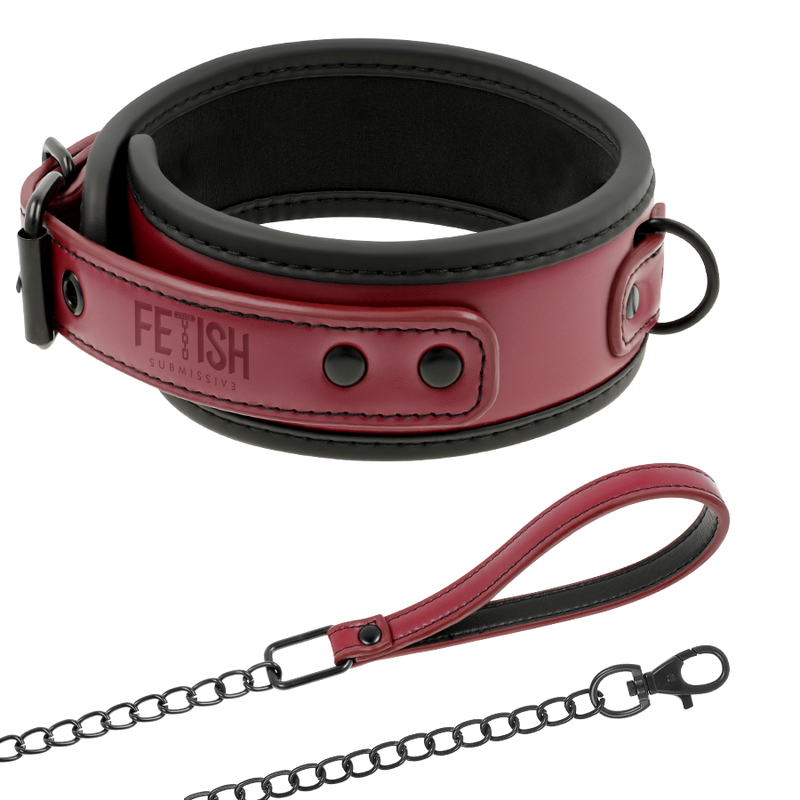 Collier BDSM Fetish Submissive Dark Room avec laisse