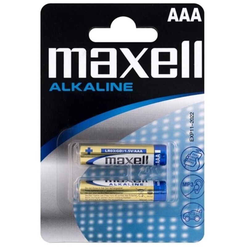 Piles alcalines AAA longue durée pour télécommandes et sextoys MAXELL