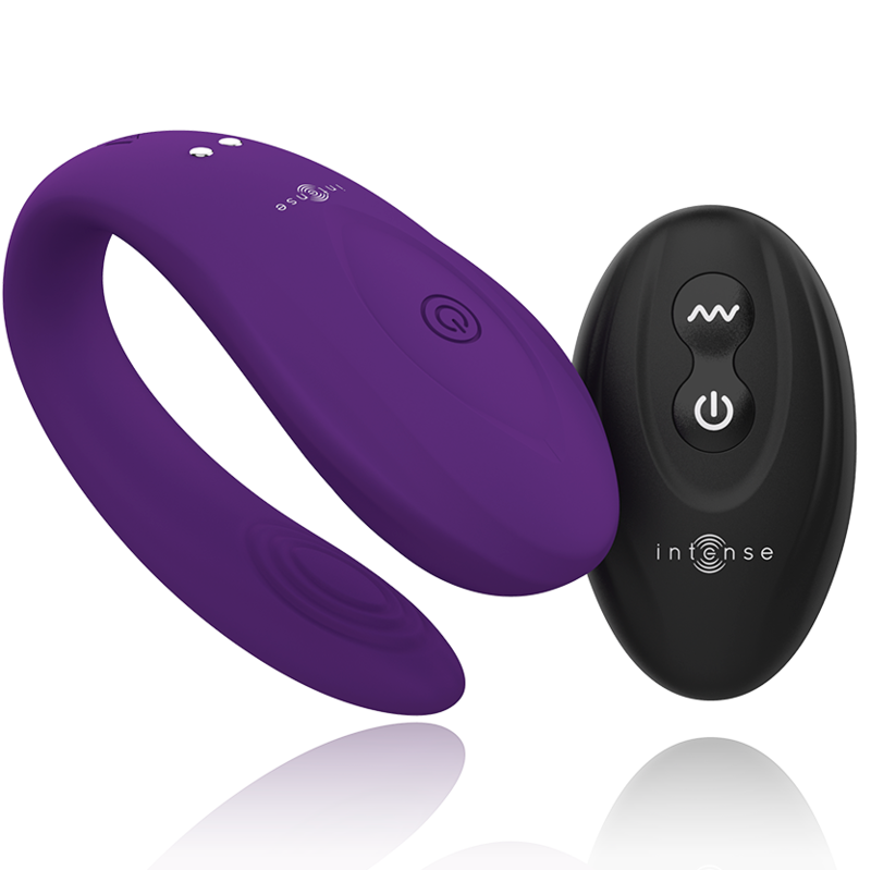 Vibromasseur pour couple INTENSE Bruno avec télécommande, lilas